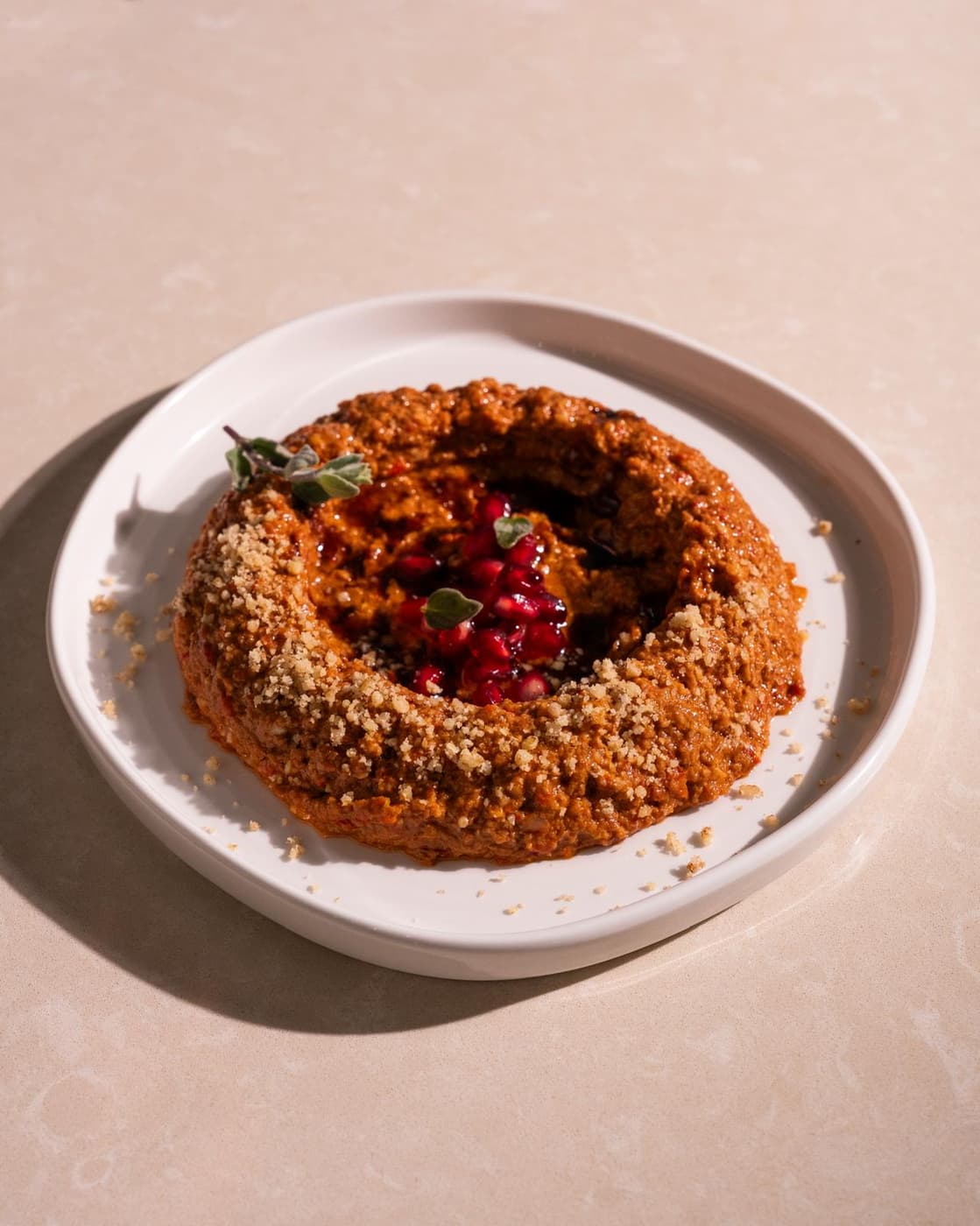 Muhammara, crema de pimiento y nueces