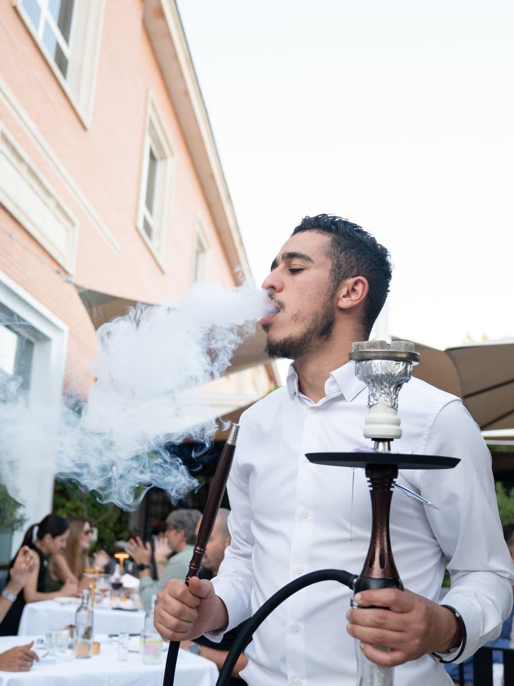 Shisha en la terraza de du Liban